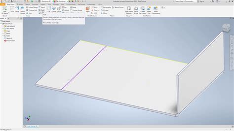 inventor sheet metal fold|07 autocad inventor 2020 sheet metal.